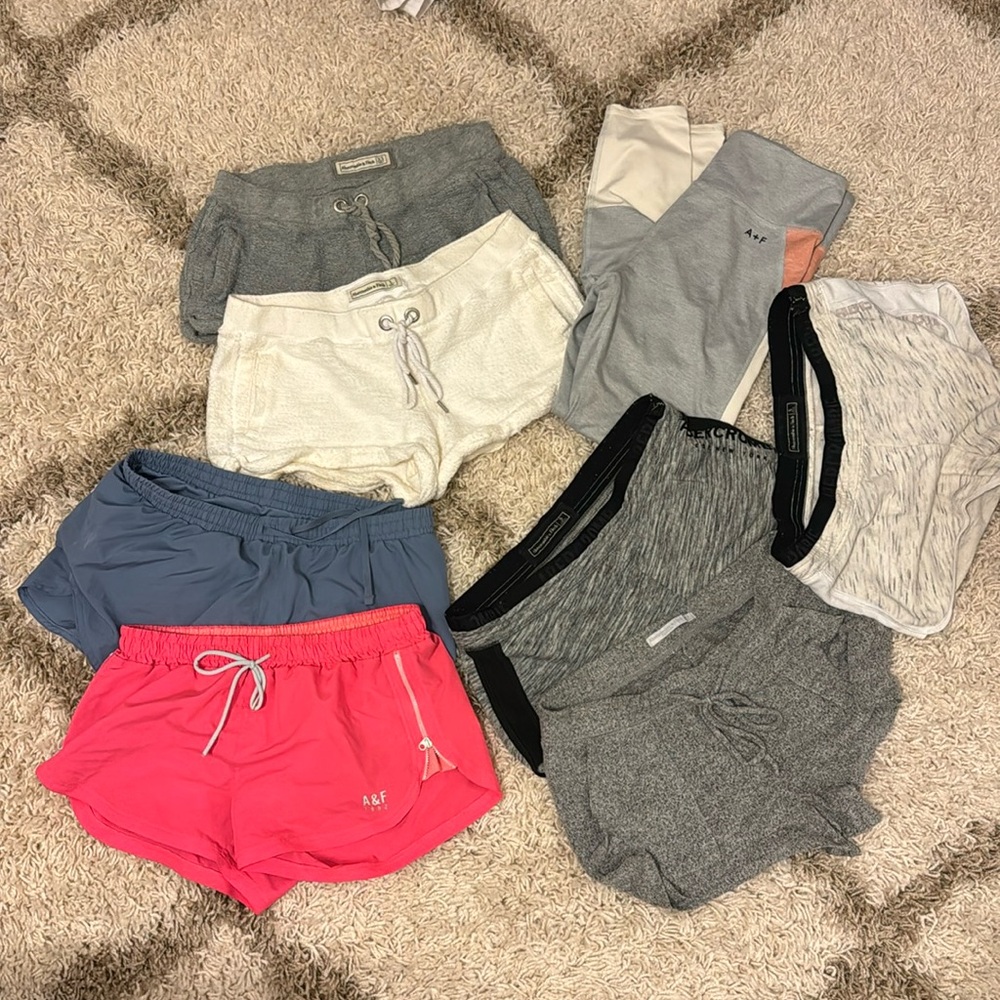 A&f bundle 7 shorts 1 leggings small